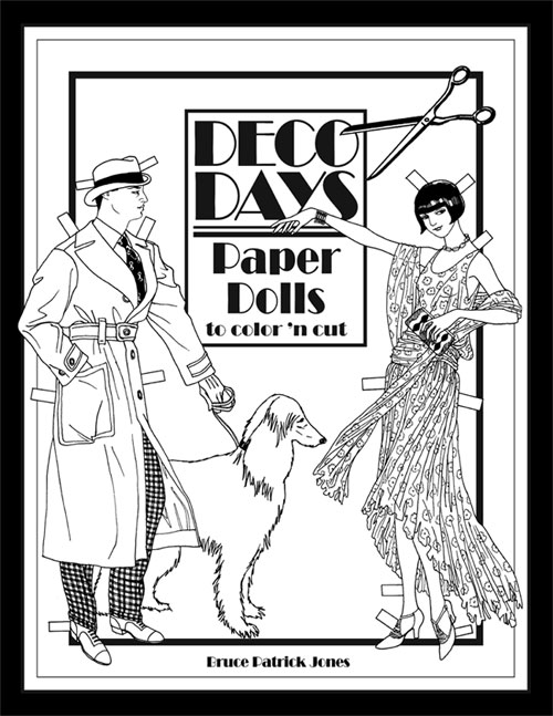 Deco Days Paper Dolls to Color 'n Cut