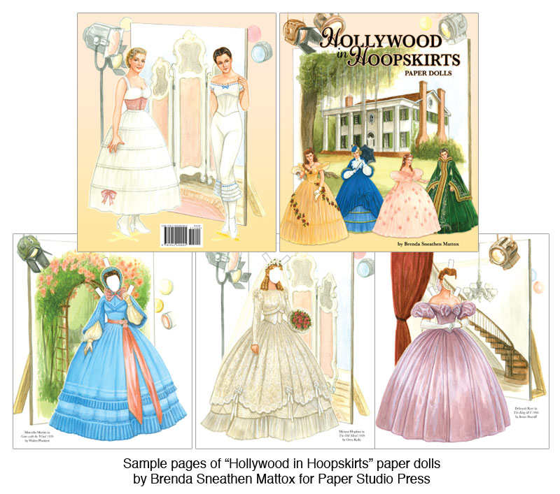 Hollywood in Hoopskirts Paper Dolls - Click Image to Close