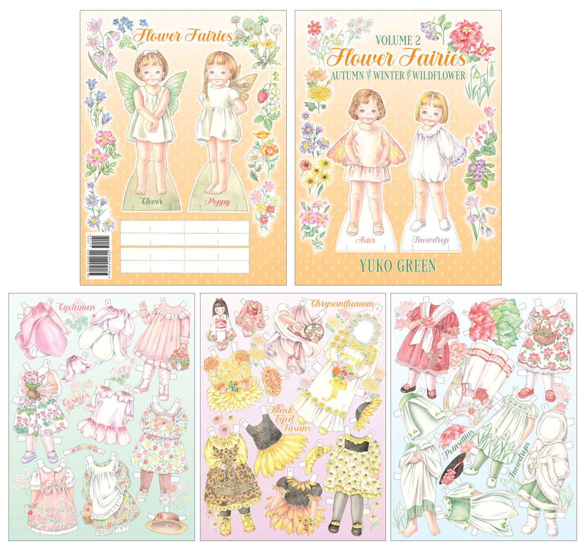 Flower Fairies - Autumn, Winter, Wildflowers - by Yuko Green - Click Image to Close