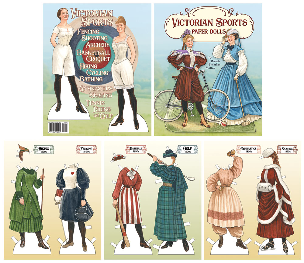Victorian Sports Paper Dolls - Click Image to Close