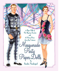 Masquerade Party Paper Dolls